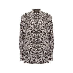Tom Ford Bicolor Cotton Pattern Shirt