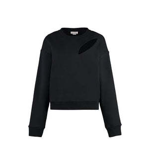 Alexander McQueen Black Cotton Sweatshirt