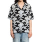 Valentino Garavani Black Silk Pattern Shirt