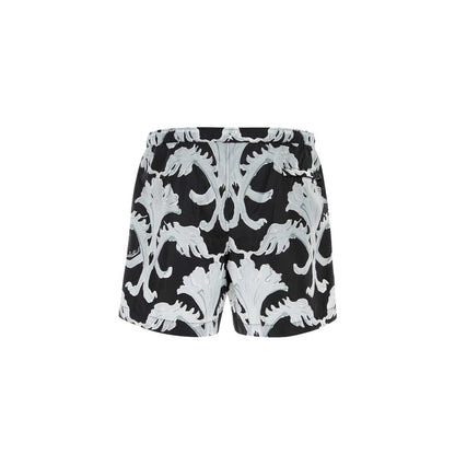 Valentino Garavani Black Polyamide Swim Shorts