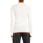 Gucci White Silk Long Sleeve T-Shirt