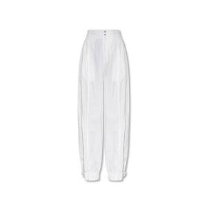 Bottega Veneta White Cotton Casual Pants