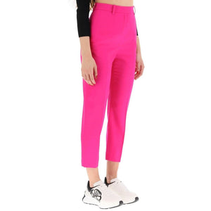 Alexander McQueen Multicolor Wool Cropped Pants