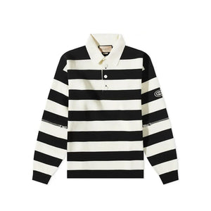 Gucci White Cotton Polo Shirt