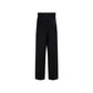 Salvatore Ferragamo Black Silk Casual Pants