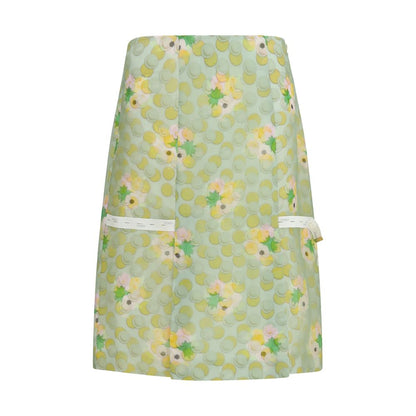 Fendi Multicolor Silk Midi Skirt