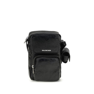 Balenciaga Black Lamb Ovis Aries Aries Shoulder Bag