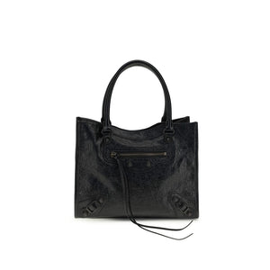 Balenciaga Black Lamb Ovis Aries Aries Shoulder Bag