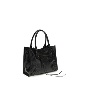 Balenciaga Black Lamb Ovis Aries Aries Shoulder Bag