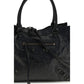 Balenciaga Black Lamb Ovis Aries Aries Shoulder Bag