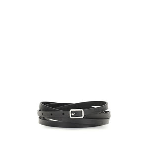 Givenchy Black Calf Leather Bos Taurus Belt