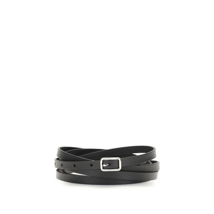 Givenchy Black Calf Leather Bos Taurus Belt