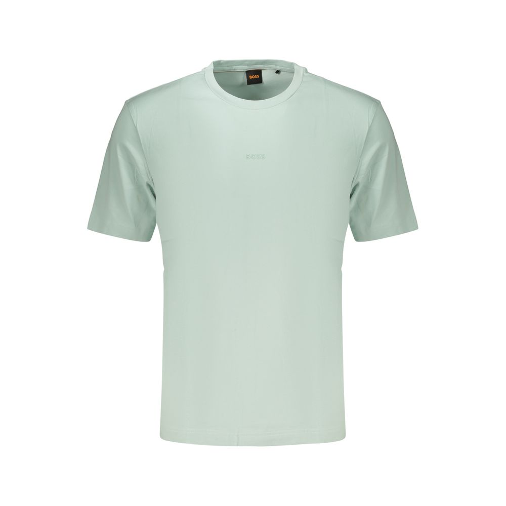 Hugo Boss Green Cotton T-Shirt