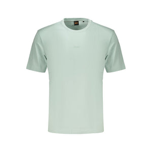 Hugo Boss Green Cotton T-Shirt