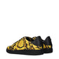Versace Black Leather Chunky Sneakers