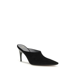Balenciaga Black Suede Leather High Heel Pumps