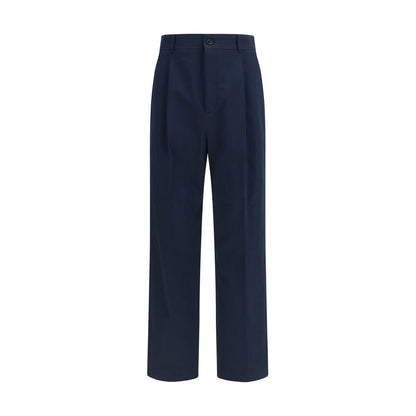 Valentino Garavani Blue Cotton Casual Pants