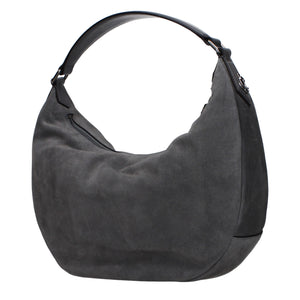 Jimmy Choo Gray Leather Shoulder Bag