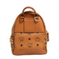 MCM Stark Mini Backpack in Visetos Cognac