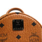 MCM Stark Mini Backpack in Visetos Cognac