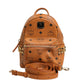 MCM Stark Mini Backpack in Visetos Cognac