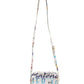 Balenciaga White Graffiti Print Leather Mini City Handbag