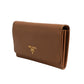 Prada Brown and Gold Wallet Strap