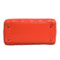 Christian Dior Orange Cannage Lambskin Leather Lady Dior Bag