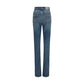 Balenciaga Blue Cotton High-Waisted Jean