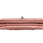 Chanel Small Classic Double Flap Bag Light Pink Chevron