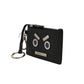 Fendi Vitello Liberty Studded Coin Pouch Key Case Ardesia