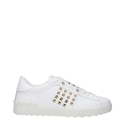 Valentino Garavani Blue Leather Low Top Sneakers