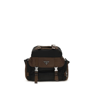 Prada Brown Recycled Polyamide Shoulder Bag