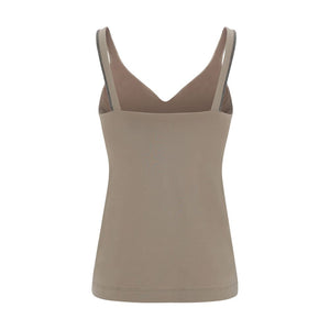 Brunello Cucinelli Beige Cotton T-Shirt