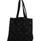 Saint Laurent Rive Droite Black Tote Bag With Star Print Tote bag