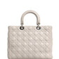 Christian Dior Lady Dior Large Grey Cannage Lambskin Bag