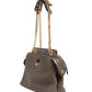 Fendi Brown Quilted Lambskin Leather Dotcom Click Small Shoulder Bag