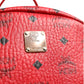 MCM Medium Stark Studded Visetos Backpack - Red