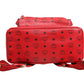MCM Medium Stark Studded Visetos Backpack - Red