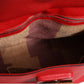 Gucci Red Leather Bamboo Daily Tote Crossbody Bag