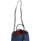 Prada Blue Saffiano Leather 2way Bag