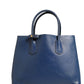 Prada Blue Saffiano Leather 2way Bag