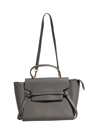 Celine Nano Belt Bag in Grained Calfskin Grey