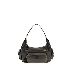 Miu Miu Brown Calf Leather Bos Taurus Shoulder Bag