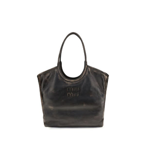 Miu Miu Brown Calf Leather Bos Taurus Shoulder Bag