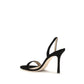 Jimmy Choo Black Calf Leather Bos Taurus Stiletto Heel Sandals