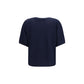 Brunello Cucinelli Blue Cashmere Sleeveles Sweater