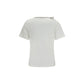 Burberry White Cotton T-Shirt