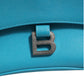 Balenciaga Calfskin S Downtown Blue Shoulder Bag