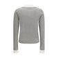 Miu Miu Gray Cotton Long Sleeve T-Shirt